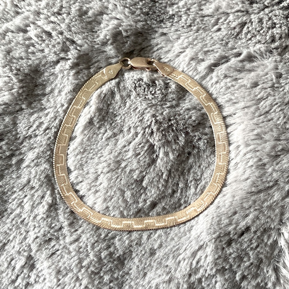 .925Stamped bracelet